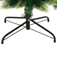 vidaXL Artificial Hinged Christmas Tree with Stand 210 cm 6