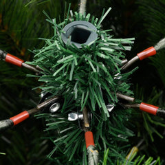 Artificial Hinged Christmas Tree with Flocked Snow 150 LEDs 150 cm Basic