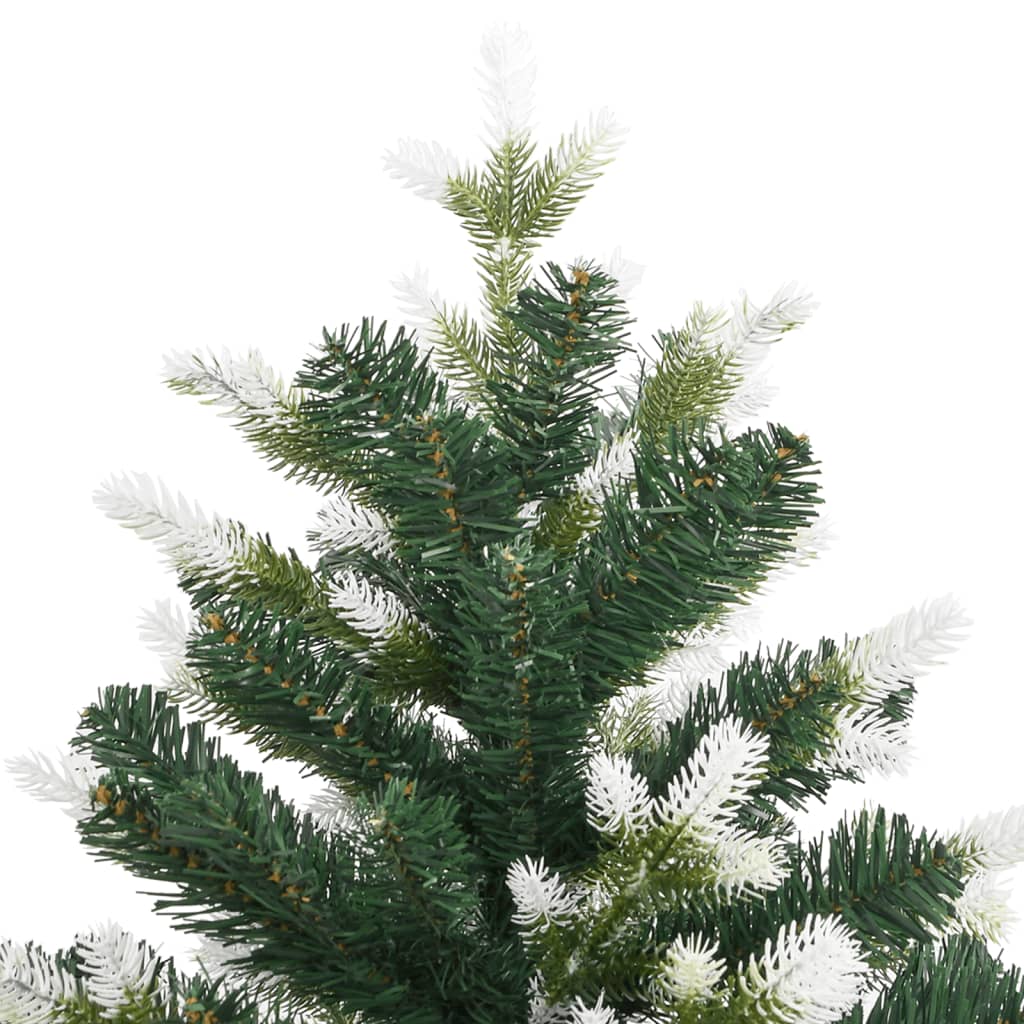 vidaXL Artificial Hinged Christmas Tree with Flocked Snow 180 cm 5