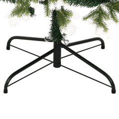 vidaXL Artificial Hinged Christmas Tree with Flocked Snow 180 cm 6
