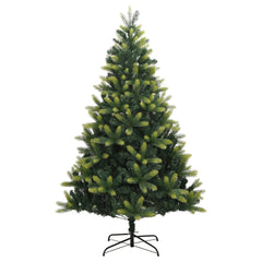 vidaXL Artificial Hinged Christmas Tree with Stand 120 cm 2