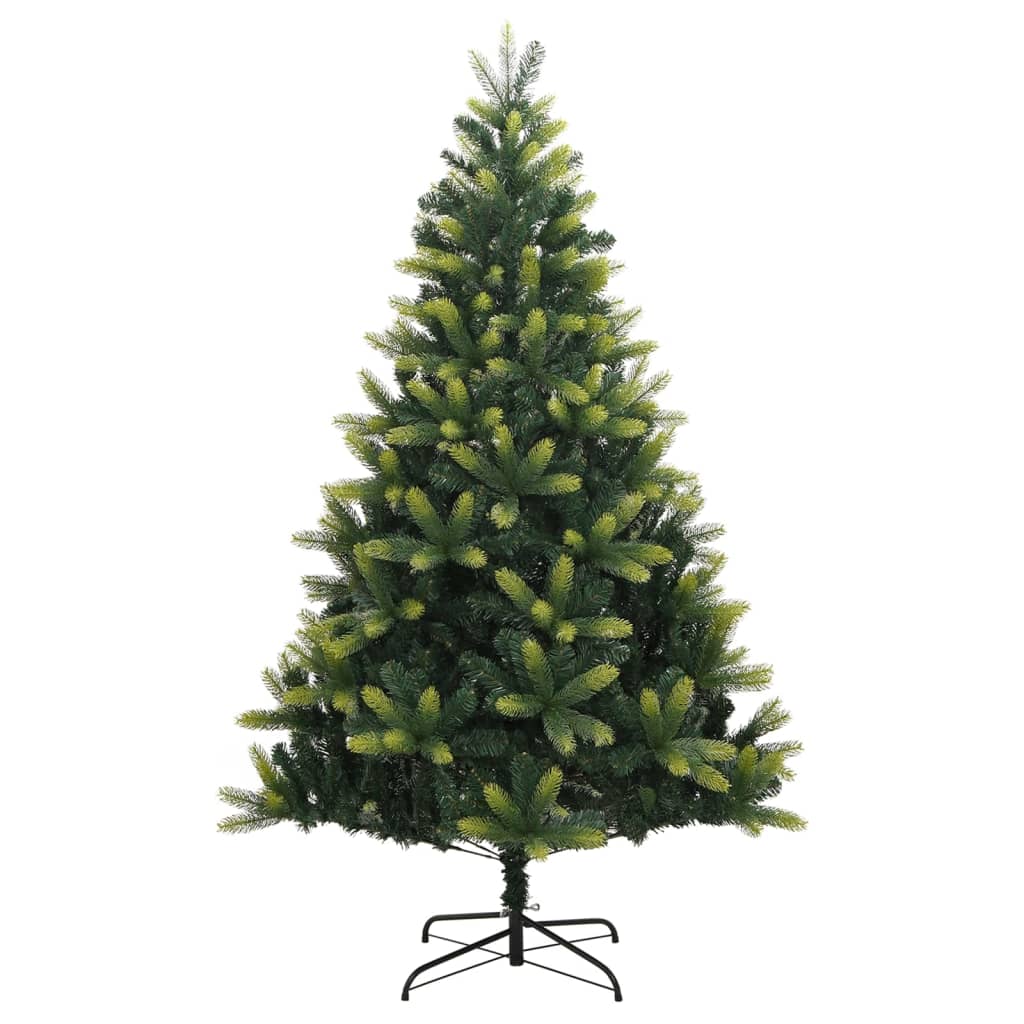 vidaXL Artificial Hinged Christmas Tree with Stand 150 cm 2
