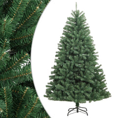 Artificial Hinged Christmas Tree PVC and Metal Green 240 cm Basic