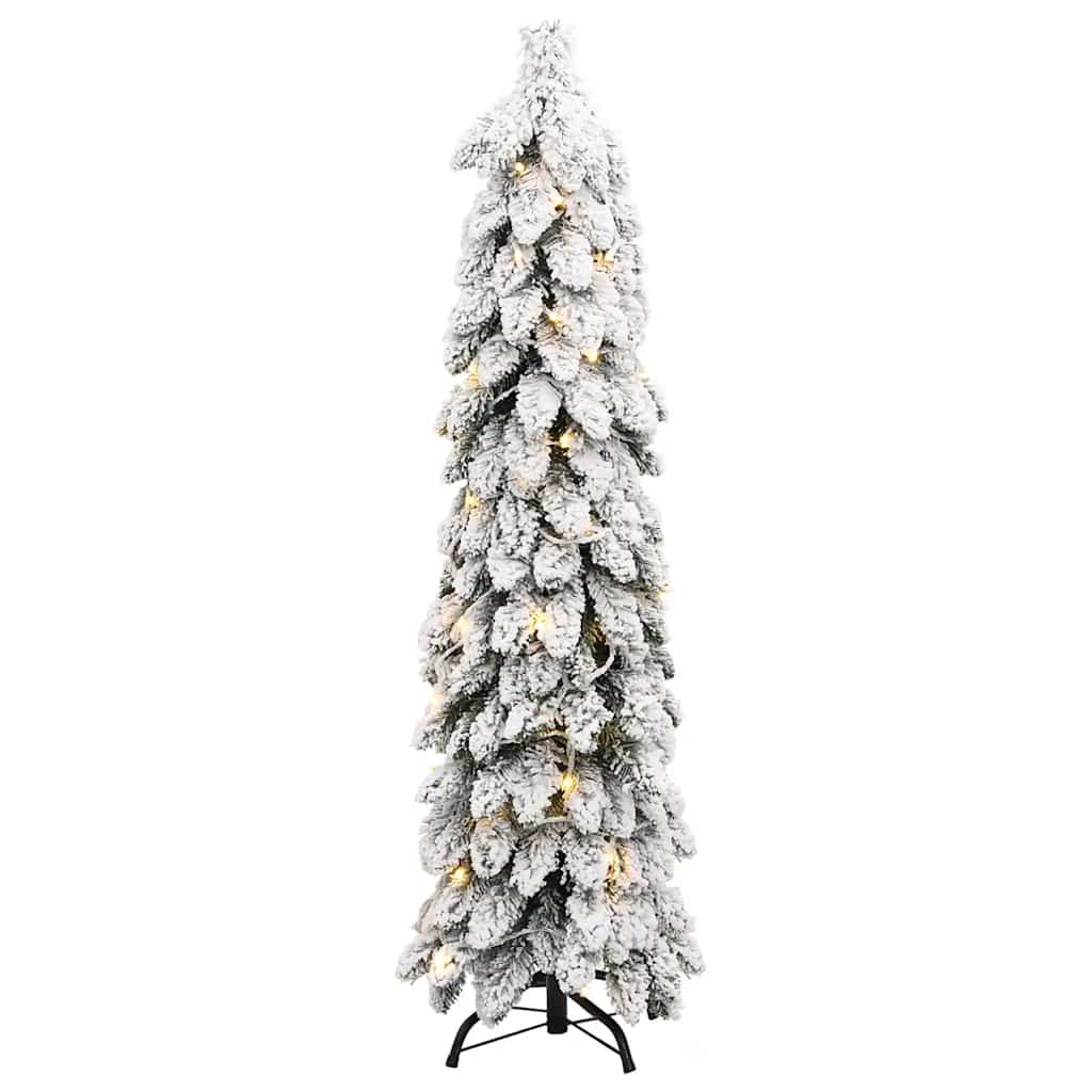 Artificial Pre-lit Christmas Tree with 45 LEDs White 150 cm