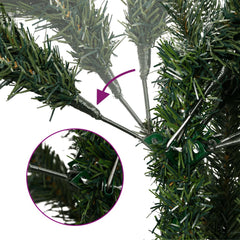 vidaXL Artificial Hinged Christmas Tree with Cones and Berries 150 cm 3