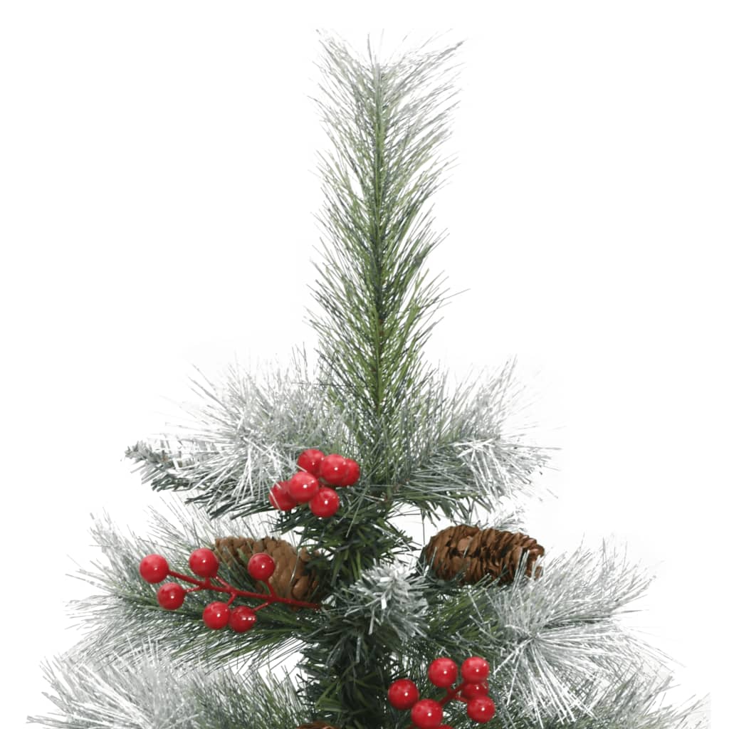 Artificial Christmas Tree Green and white 150 cm Basic