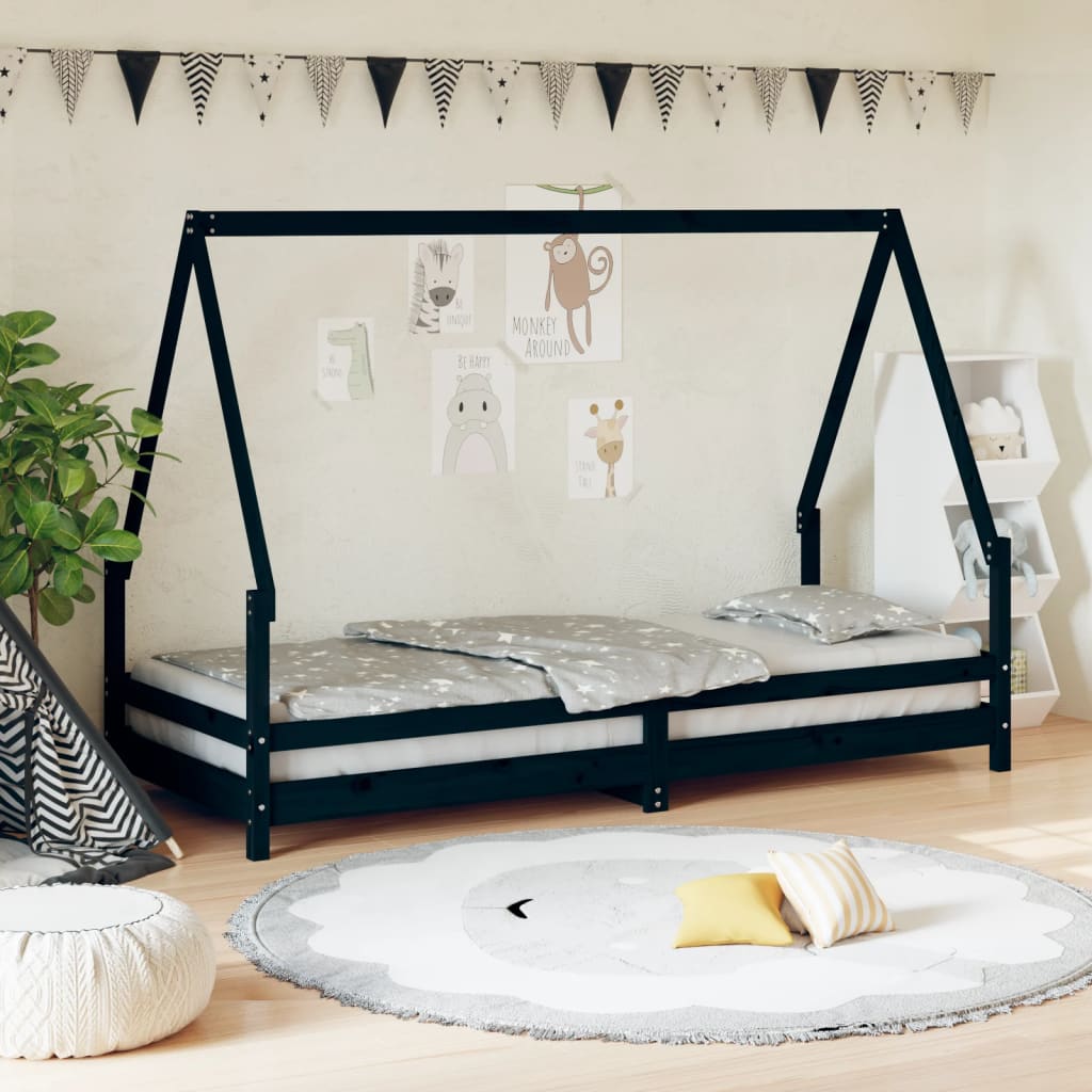 vidaXL Kids Bed Frame Solid Wood Pine