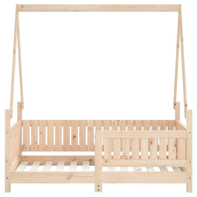 Kids Bed Frame 70x140 cm Solid Wood Pine