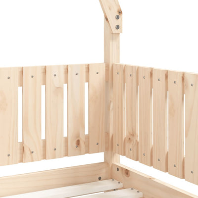 Kids Bed Frame 70x140 cm Solid Wood Pine