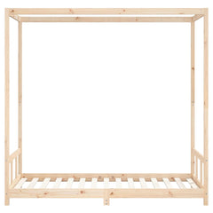 vidaXL Kids Bed Frame 90x190 cm Solid Wood Pine 4