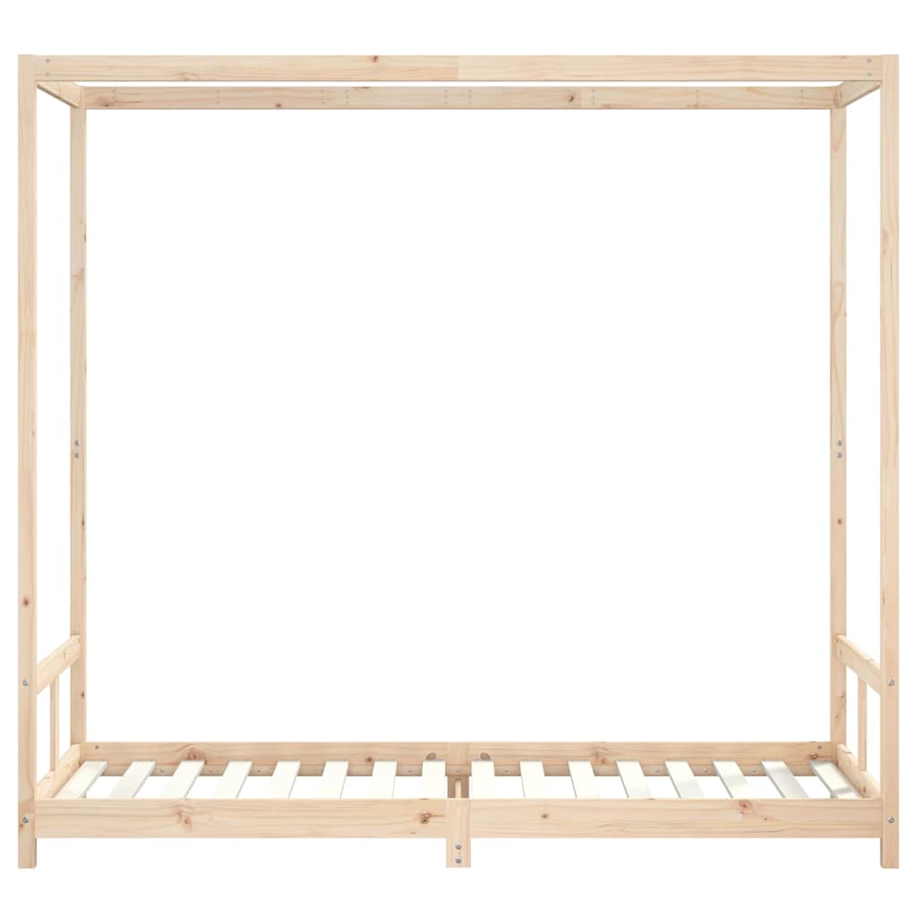 vidaXL Kids Bed Frame 80x200 cm Solid Wood Pine 4