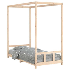 vidaXL Kids Bed Frame 90x200 cm Solid Wood Pine 2