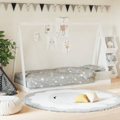 vidaXL Kids Bed Frame White 80x200 cm Solid Wood Pine 1