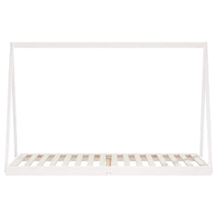 vidaXL Kids Bed Frame White 90x200 cm Solid Wood Pine 4