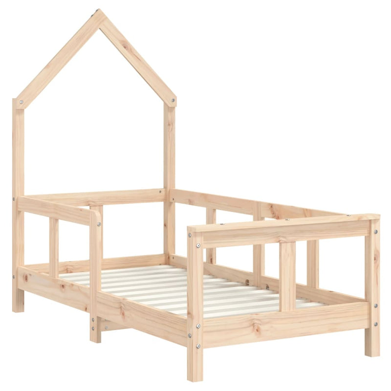 Kids Bed Frame 70x140 cm Solid Wood Pine