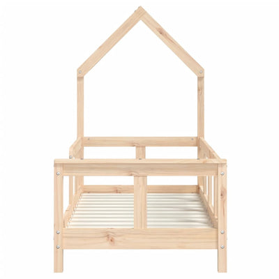 Kids Bed Frame 70x140 cm Solid Wood Pine