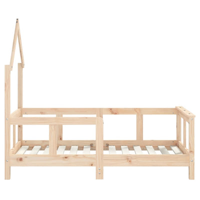 Kids Bed Frame 70x140 cm Solid Wood Pine