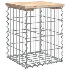 vidaXL Garden Bench Gabion Design 33x31x42 cm Solid Wood Pine 2