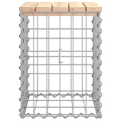 vidaXL Garden Bench Gabion Design 33x31x42 cm Solid Wood Pine 4
