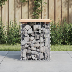 vidaXL Garden Bench Gabion Design 33x31x42 cm Solid Wood Pine 1