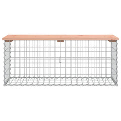 vidaXL Garden Bench Gabion Design 103x44x42 cm Solid Wood Douglas 3