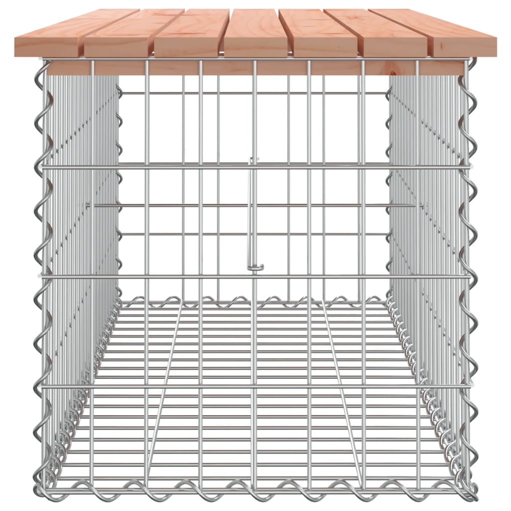 vidaXL Garden Bench Gabion Design 103x44x42 cm Solid Wood Douglas 4