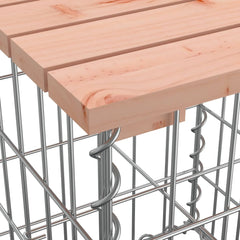 vidaXL Garden Bench Gabion Design 103x44x42 cm Solid Wood Douglas 6