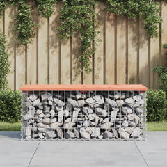 vidaXL Garden Bench Gabion Design 103x44x42 cm Solid Wood Douglas 1