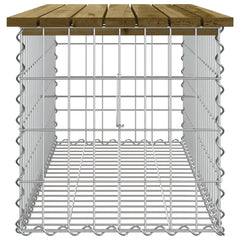 vidaXL Garden Bench Gabion Design 103x44x42 cm Impregnated Wood Pine 4