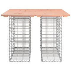 vidaXL Garden Table Gabion Design 100x102x72 cm Solid Wood Douglas 3