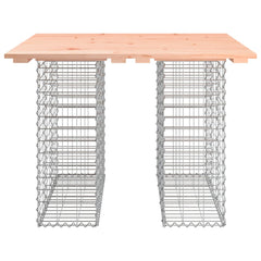 vidaXL Garden Table Gabion Design 100x102x72 cm Solid Wood Douglas 5