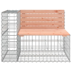 vidaXL Garden Bench Gabion Design 92x71x65.5 cm Solid Wood Douglas 3