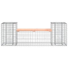 vidaXL Garden Bench Gabion Design 183x41x60.5 cm Solid Wood Douglas 3
