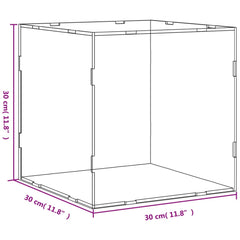 vidaXL Display Box Transparent 30x30x30 cm Acrylic 6