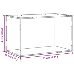 vidaXL Display Box Transparent 31x17x19 cm Acrylic 6