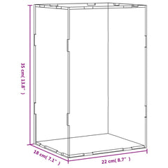 vidaXL Display Box Transparent 22x18x35 cm Acrylic 6