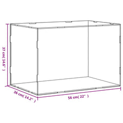 vidaXL Display Box Transparent 56x36x37 cm Acrylic 6