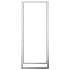 vidaXL Firewood Rack 50x28x132 cm Stainless Steel 4