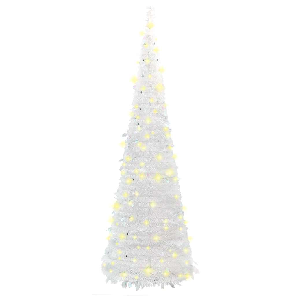 Artificial Christmas Tree Pop-up 50 LEDs White 120 cm, image 2