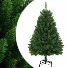 vidaXL Artificial Hinged Christmas Tree | Green | PVC, Metal |  Foldable 1