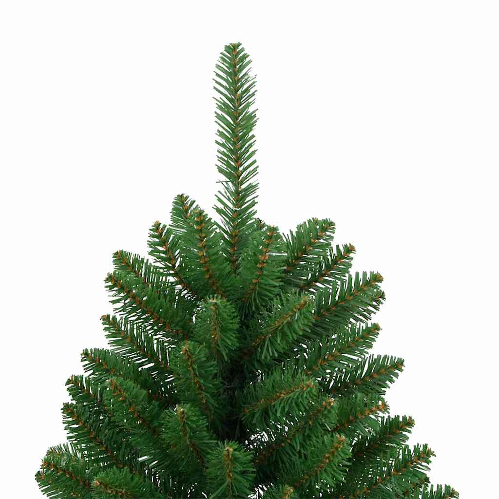 vidaXL Artificial Hinged Christmas Tree | Green | PVC, Metal |  Foldable 5