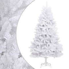 Artificial Hinged Christmas Tree LEDs Warm PVC White without LED