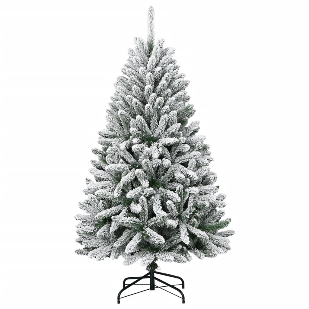 Artificial Christmas Tree 150 cm 150 LEDs Warm White Green and White Ø 80 x 150 cm without LED