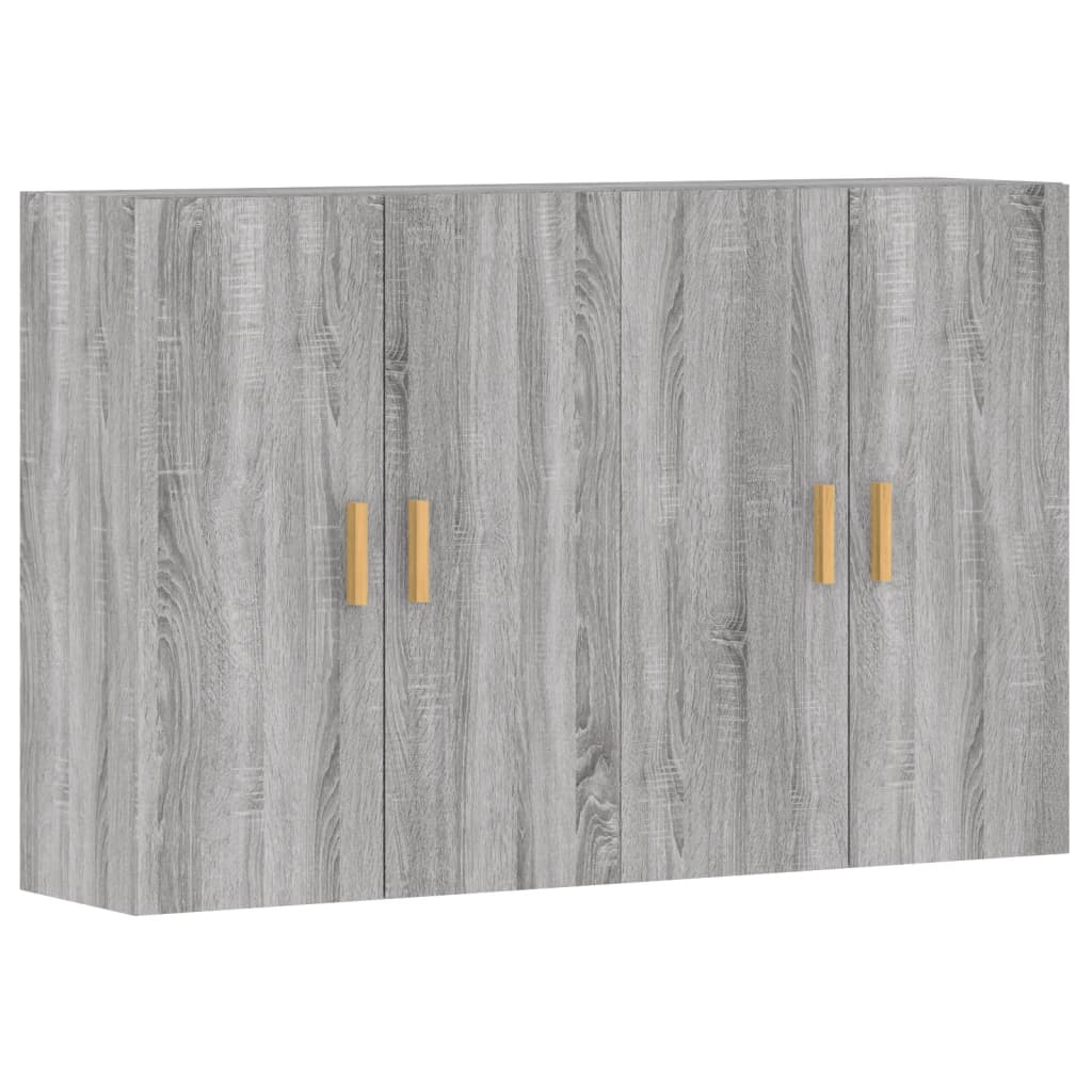 vidaXL Wall Mounted Cabinets 2 pcs Grey Sonoma Engineered Wood 2