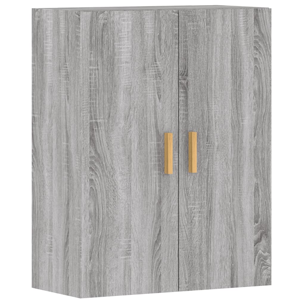 vidaXL Wall Mounted Cabinets 2 pcs Grey Sonoma Engineered Wood 4