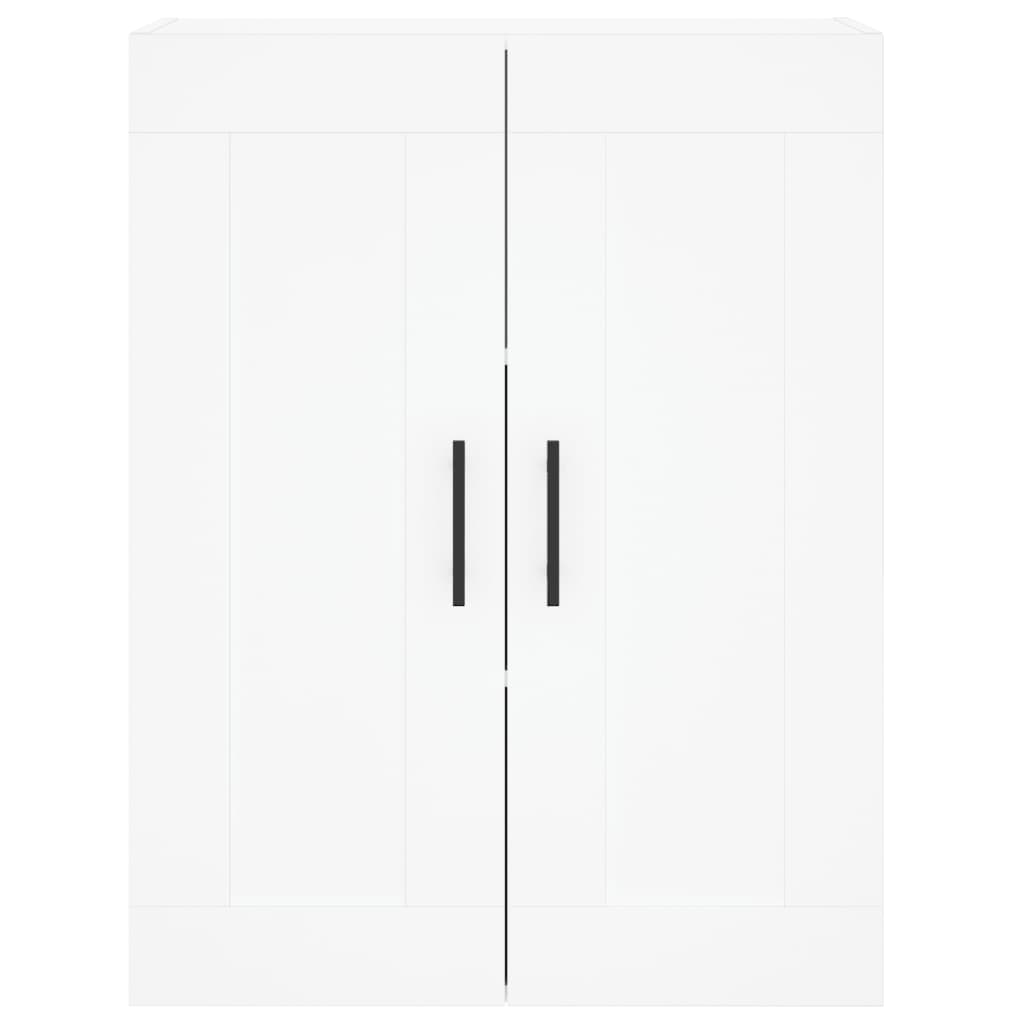Wall Mounted Cabinets 2 pcs Engineered Wood Tube Black White