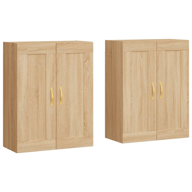 Wall Mounted Cabinets 2 pcs Sonoma Oak Engineered Wood