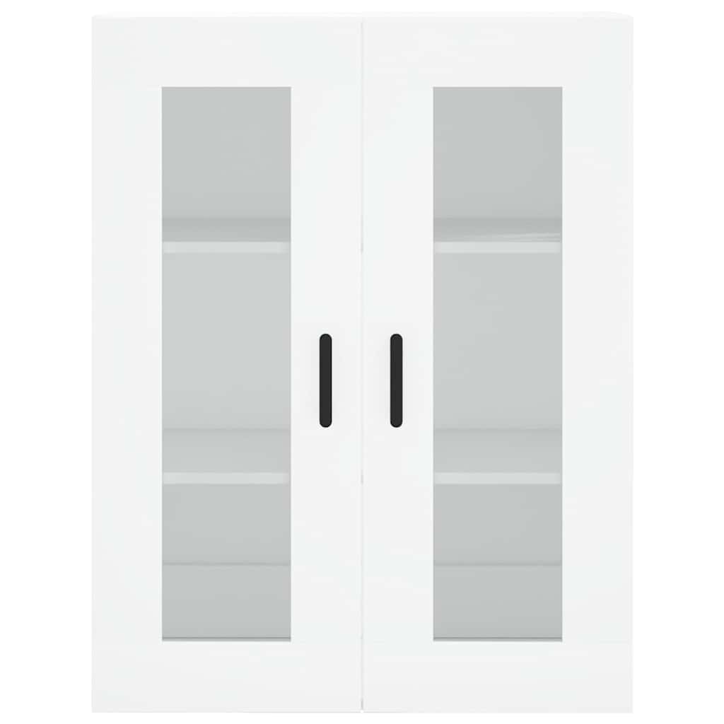 Highboard 69.5x34x180 cm Engineered Wood 1 Glass Door 3 Drawers White