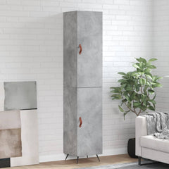 vidaXL Highboard Concrete Grey 34,5x34x180 cm Engineered Wood 1