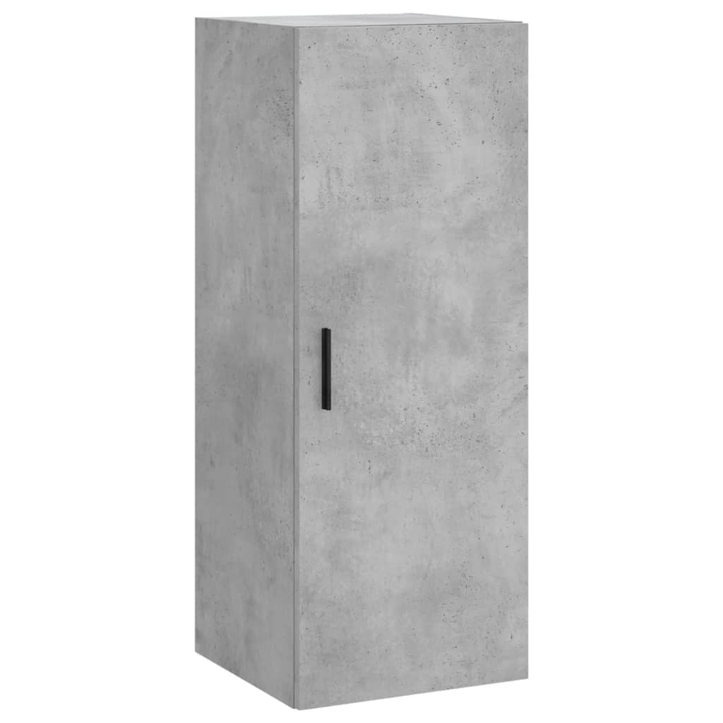 Highboard 34.5x34x180 cm Engineered Wood 1 Door Concrete grey